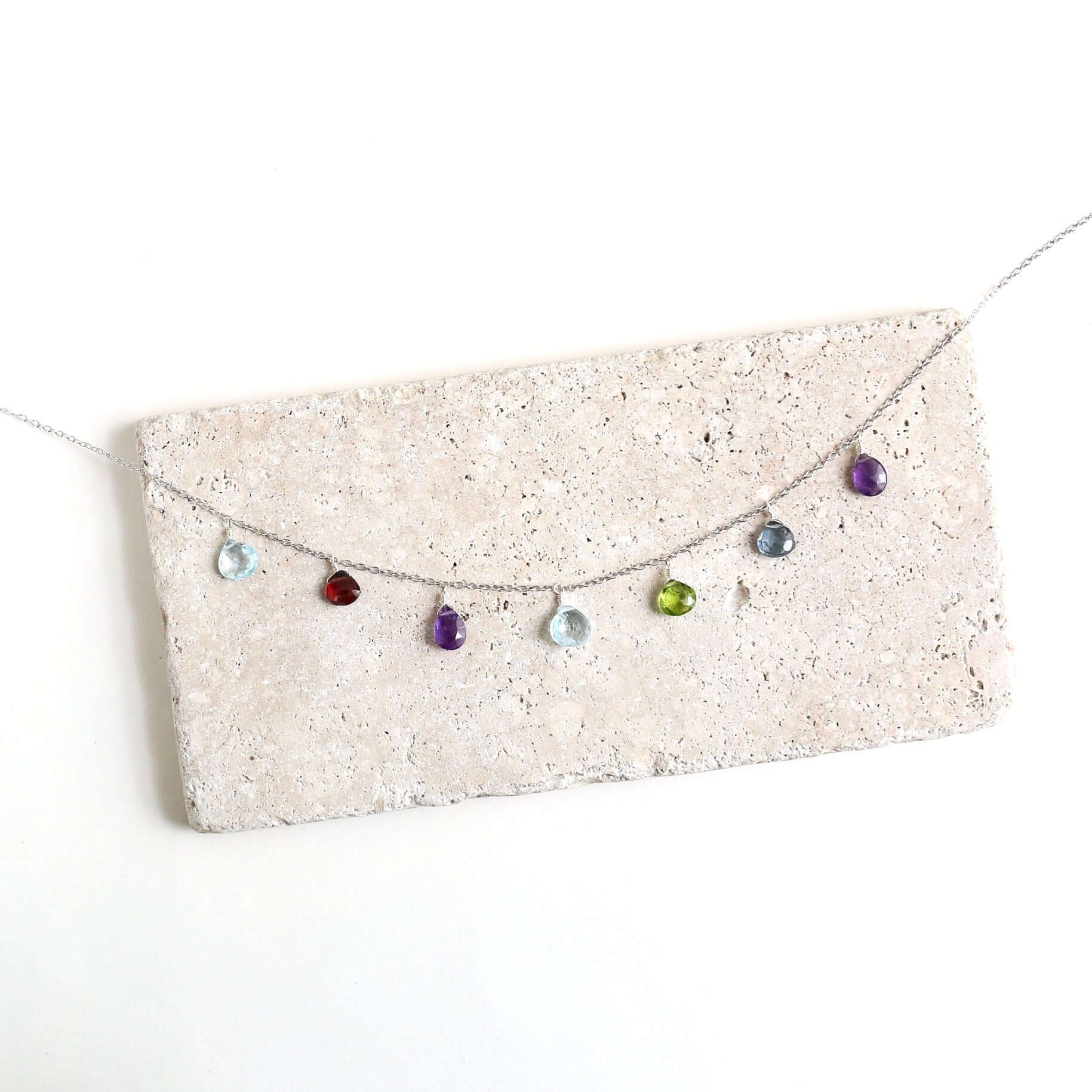 Gold Rainbow Sparkler Necklace