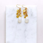 The Aurora Earring - White Chalcedony