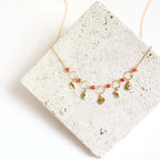Black Spinel Mini Chain Loop Necklace