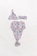 Stroller Society Newborn Gowns and Hat Set with Headband - Bloom
