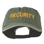 Security Letter Embroidered Big Size Washed Cap
