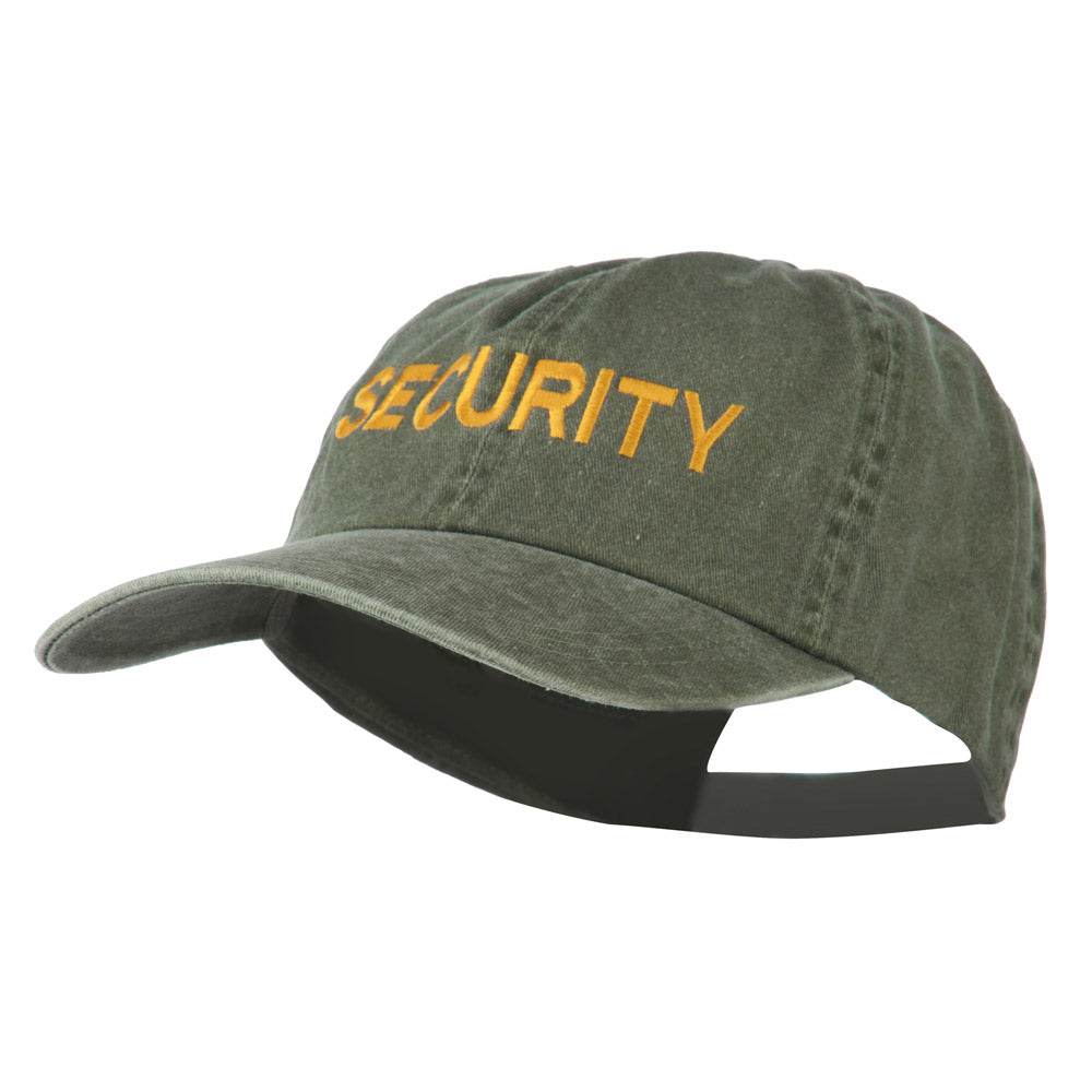 Security Letter Embroidered Big Size Washed Cap