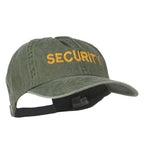 Security Letter Embroidered Big Size Washed Cap