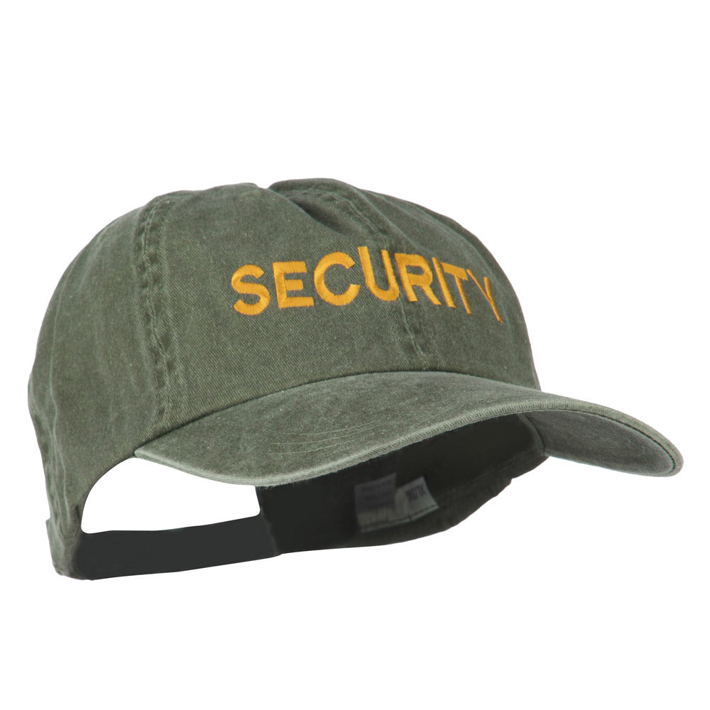 Security Letter Embroidered Big Size Washed Cap