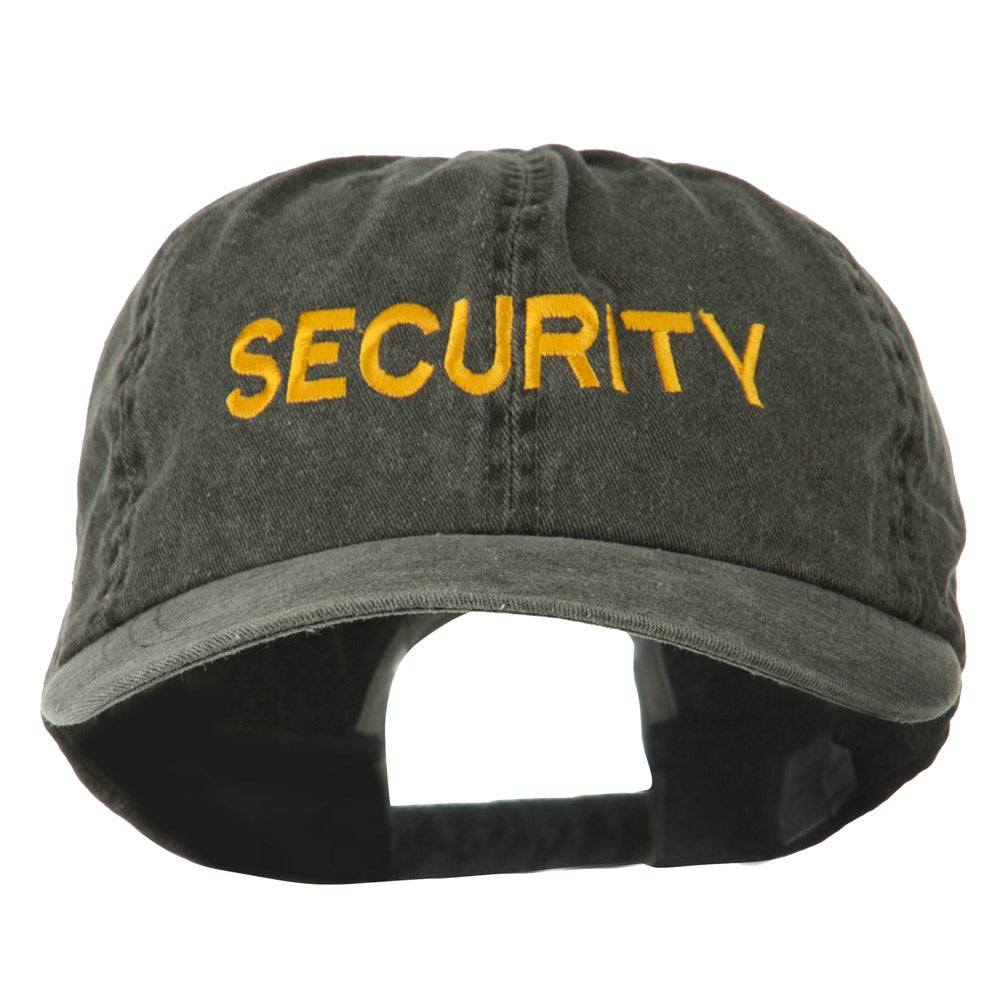 Security Letter Embroidered Big Size Washed Cap