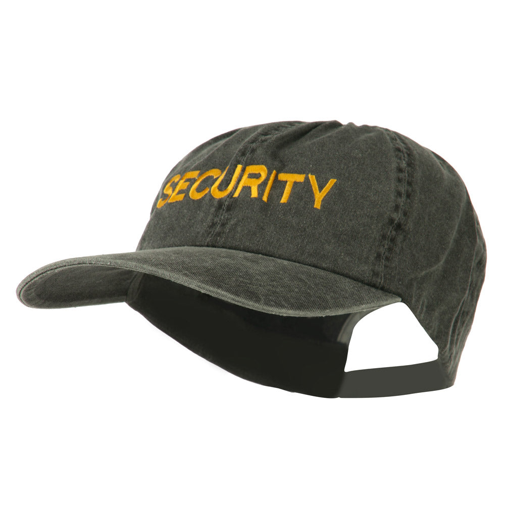 Security Letter Embroidered Big Size Washed Cap