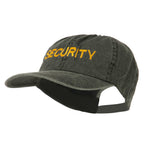 Security Letter Embroidered Big Size Washed Cap