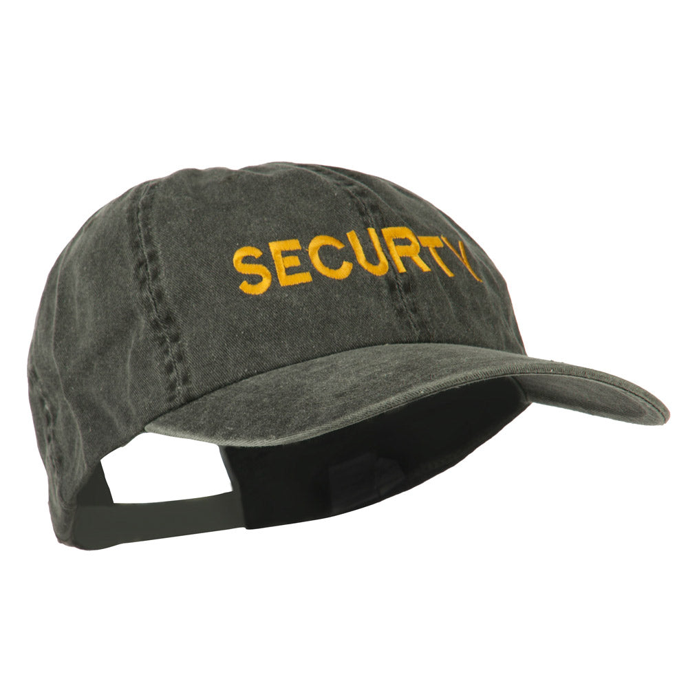 Security Letter Embroidered Big Size Washed Cap