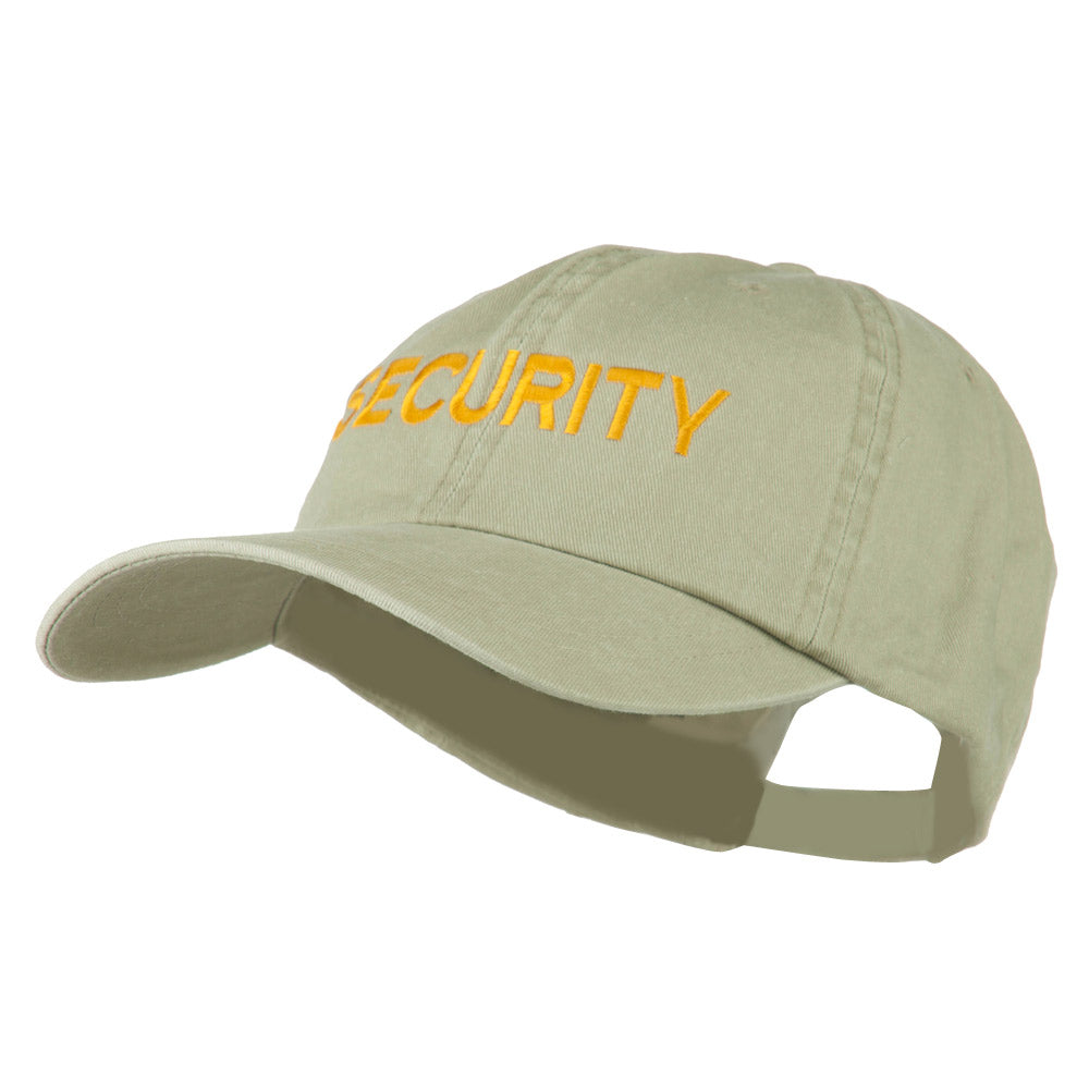 Security Letter Embroidered Big Size Washed Cap