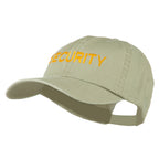 Security Letter Embroidered Big Size Washed Cap
