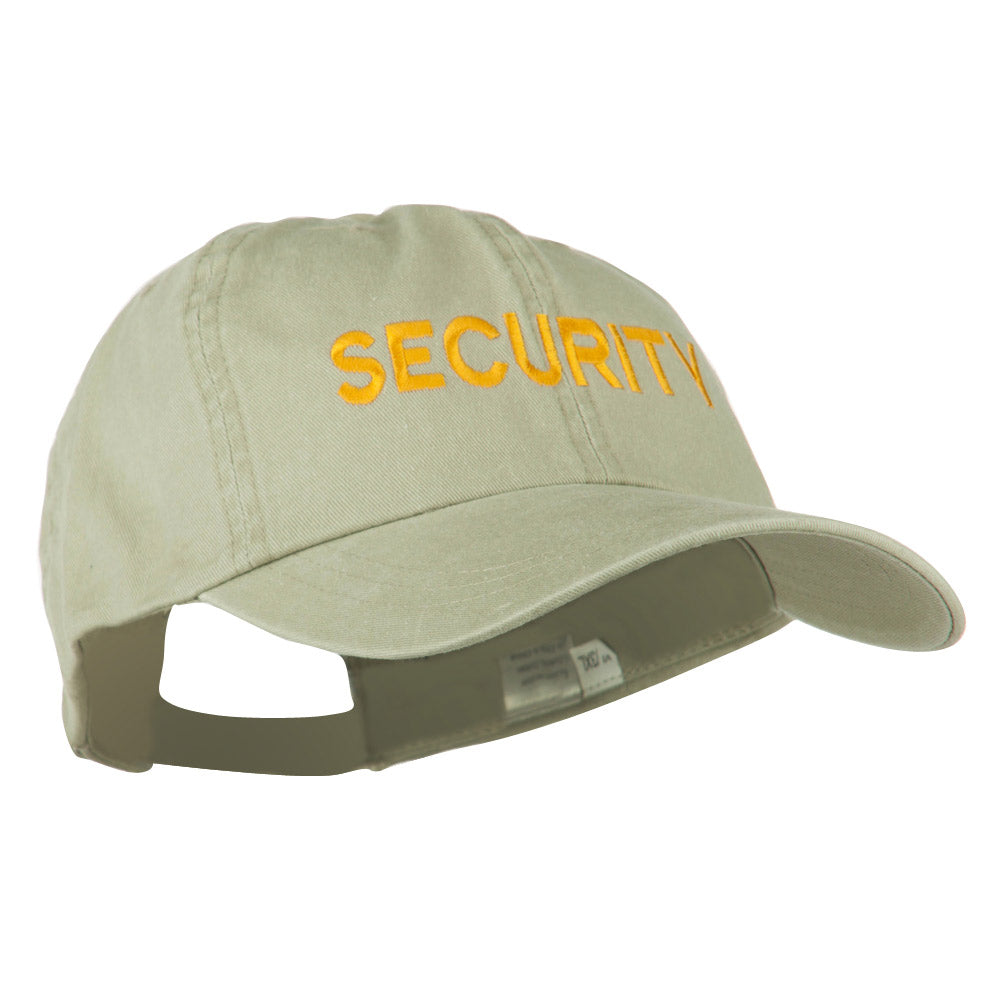 Security Letter Embroidered Big Size Washed Cap