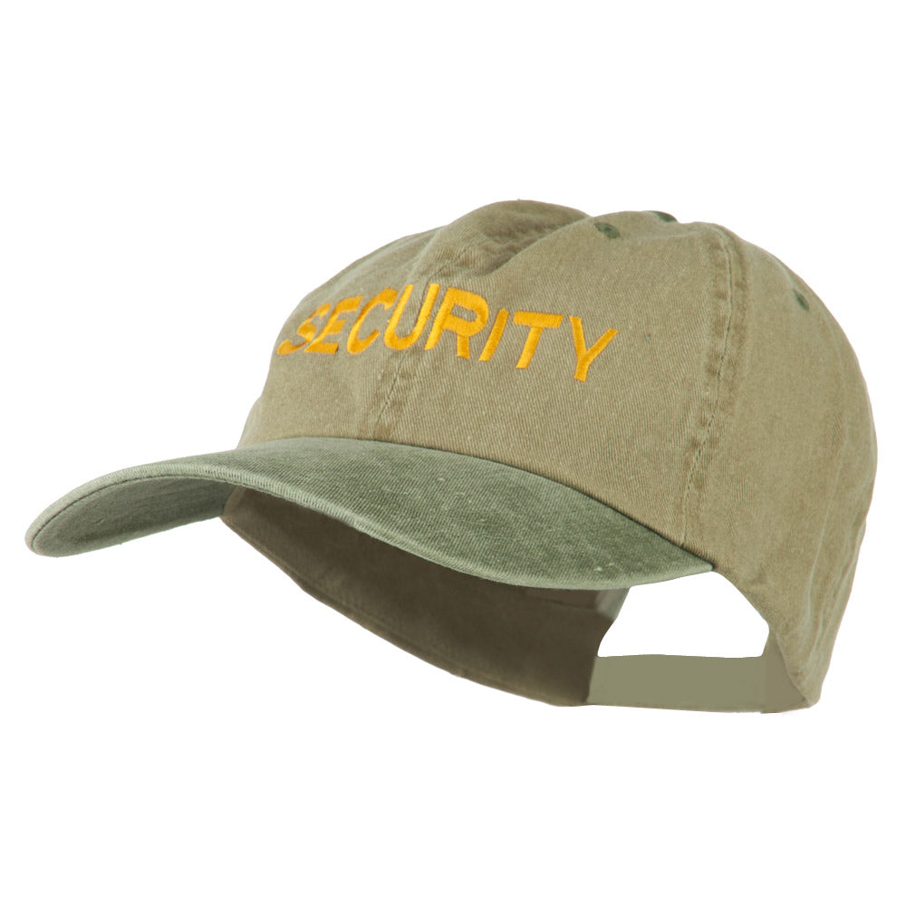 Security Letter Embroidered Big Size Washed Cap