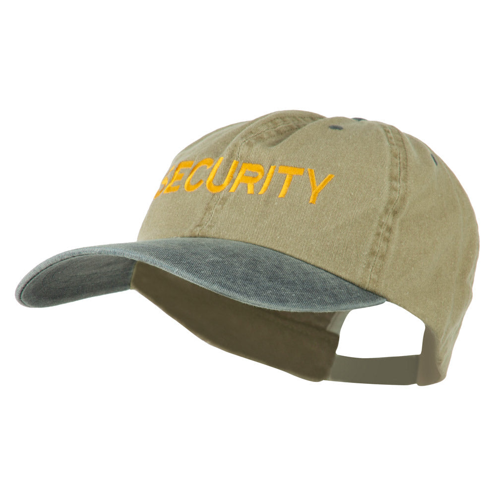 Security Letter Embroidered Big Size Washed Cap