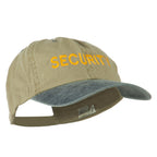 Security Letter Embroidered Big Size Washed Cap