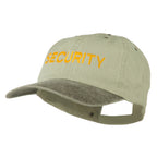 Security Letter Embroidered Big Size Washed Cap