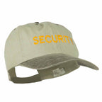 Security Letter Embroidered Big Size Washed Cap