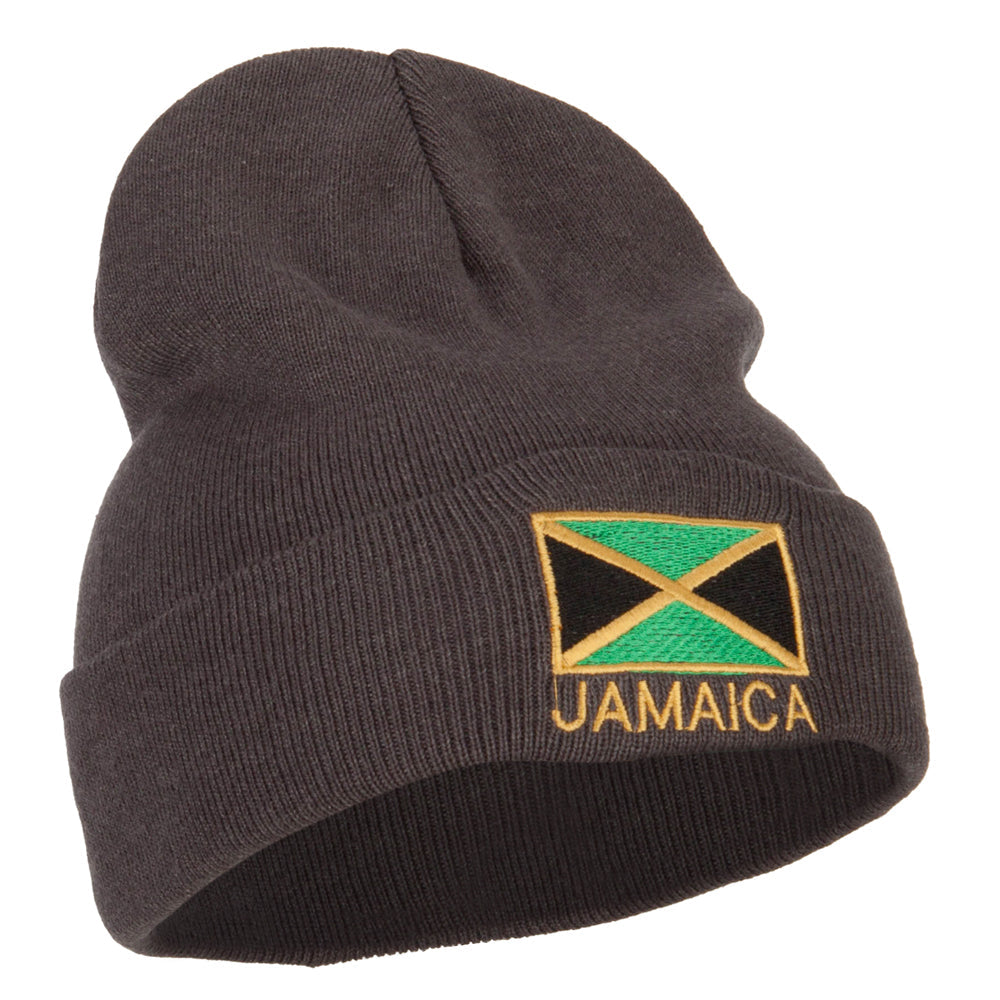 Jamaica Flag Embroidered Big Size Long Beanie
