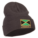 Jamaica Flag Embroidered Big Size Long Beanie