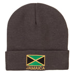 Jamaica Flag Embroidered Big Size Long Beanie