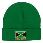 Jamaica Flag Embroidered Big Size Long Beanie