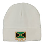 Jamaica Flag Embroidered Big Size Long Beanie
