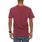 Stared and Stripped Eagle Graphic Design Vintage Crewneck Tee