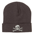 Jolly Roger Skull Embroidered Big Size Long Beanie