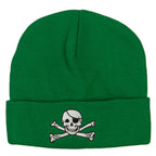 Jolly Roger Skull Embroidered Big Size Long Beanie