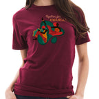 Dancing Together For Kwanzaa Graphic Design Unisex Ring Spun Cotton Vintage Short Sleeve Crewneck Tee Shirt