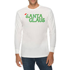 Santa With Hat Graphic Long Sleeve Crewneck Tee