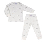 LEHANE | Boys Ivory Ribbed Cotton Vintage Bike Two-Piece Set