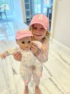 Light Pink Letter Baseball Hat