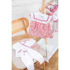 LILI ROSE | Baby Girls White Pointelle Cotton Shorts Set