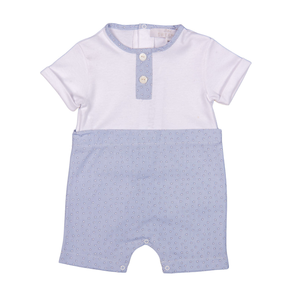 LITTLE STARS | Baby Boys Blue Cotton Shortie