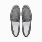 16-621-GRY LIVORNO Sueded Italian Goatskin Loafer Grey