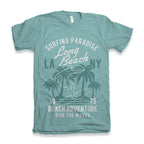 Long Beach Men's Bamboo Viscose/Organic Cotton Short Sleeve Graphic T-Shirt