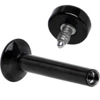 5/16 Black IP 3mm Circle Internal Thread Daith Cartilage Tragus