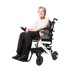 Maidesite 17.5-Inch 500W Wide Seat Lightweight Electric Folding Wheelchair (SAK33689)