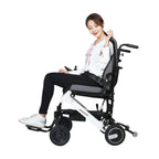 Maidesite 17.5-Inch 500W Wide Seat Lightweight Electric Folding Wheelchair (SAK33689)