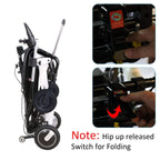 Maidesite 17.5-Inch 500W Wide Seat Lightweight Electric Folding Wheelchair (SAK33689)
