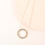 Labradorite Halo Necklace