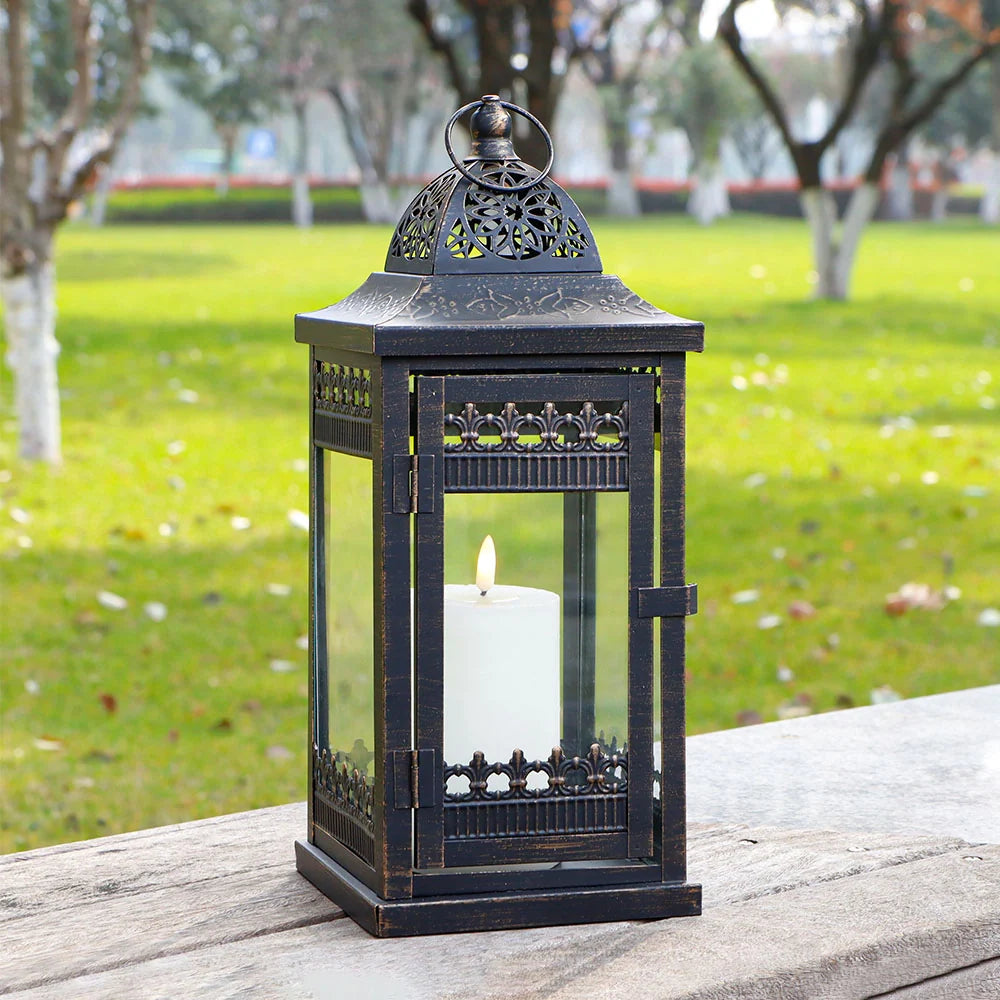 9.5"&14.5"&20" High Decorative Candle Lanterns ( Set of 3）