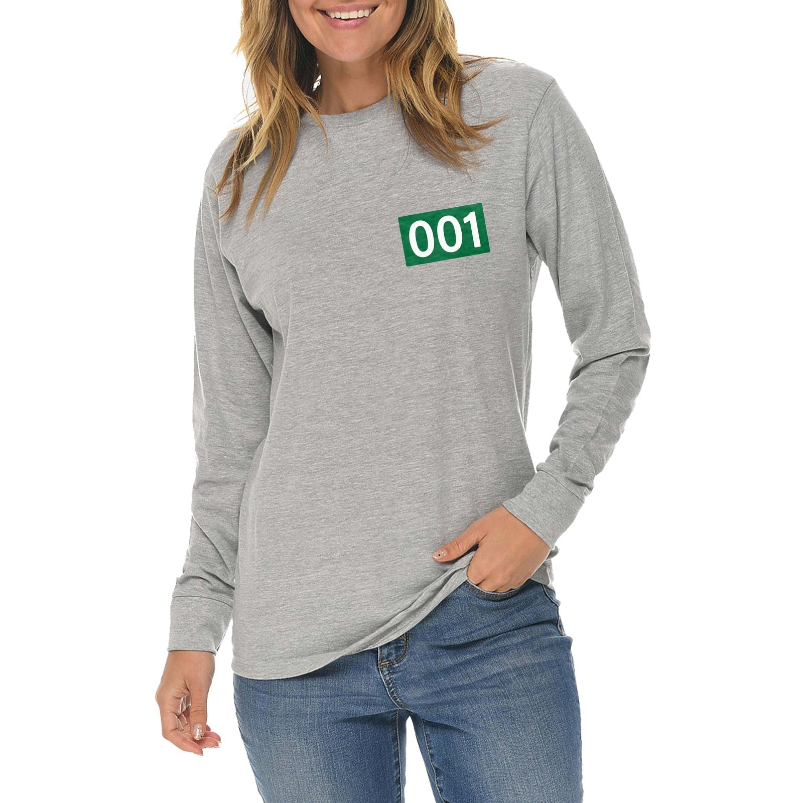 K-drama 001 Graphic Long Sleeve Crewneck Tee