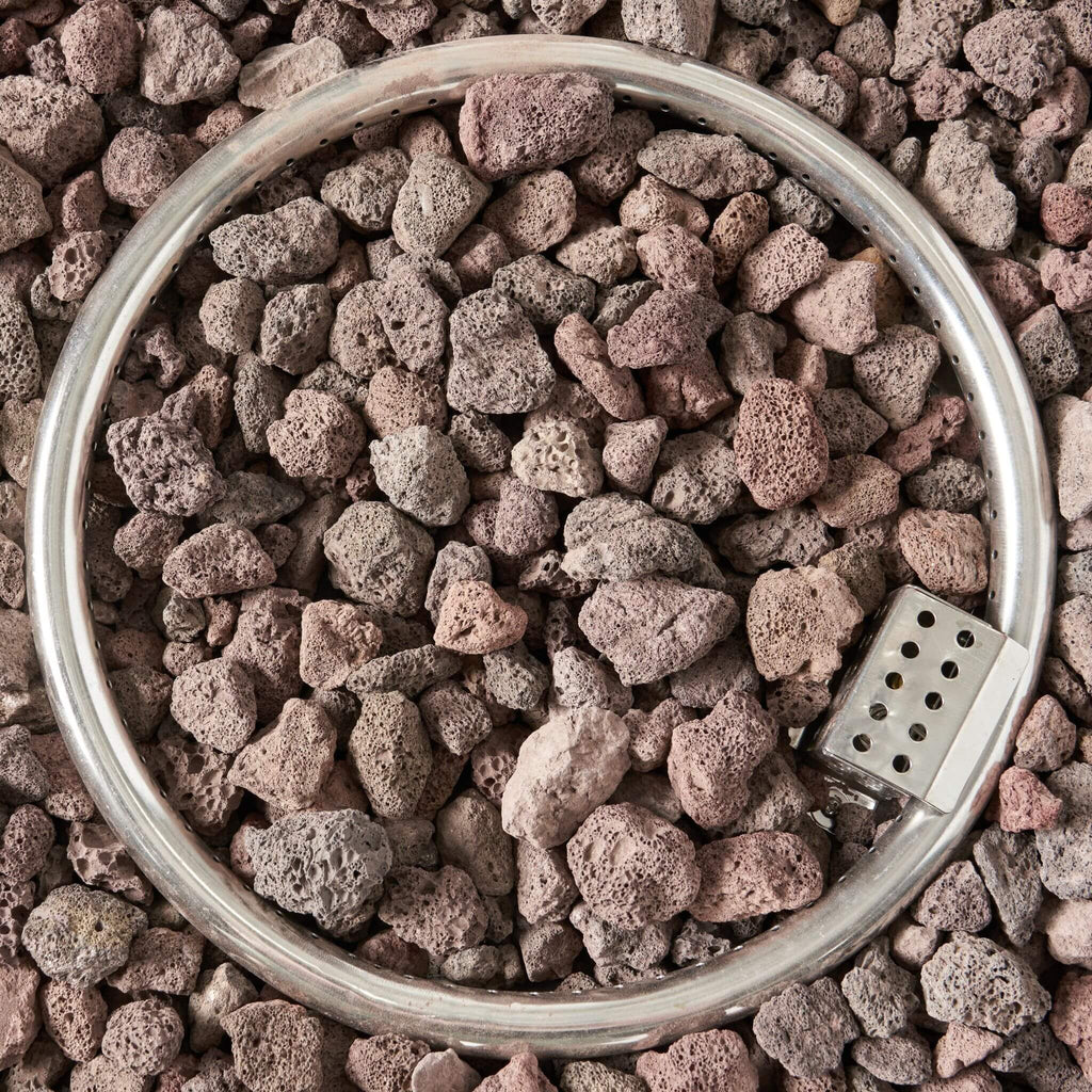 Alora Modern 32-Inch 40K BTU Round Iron Propane Fire Pit (SAK29102)