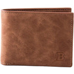 Modern New High Quality Wallet For Men Fashion Mini Men's Luxury Business Wallet Card Holder Man Purse Coin Bag Slim Wallet For Men PU Leather Wallet with 8 Slots Bifold Credit Card Holder Wallet