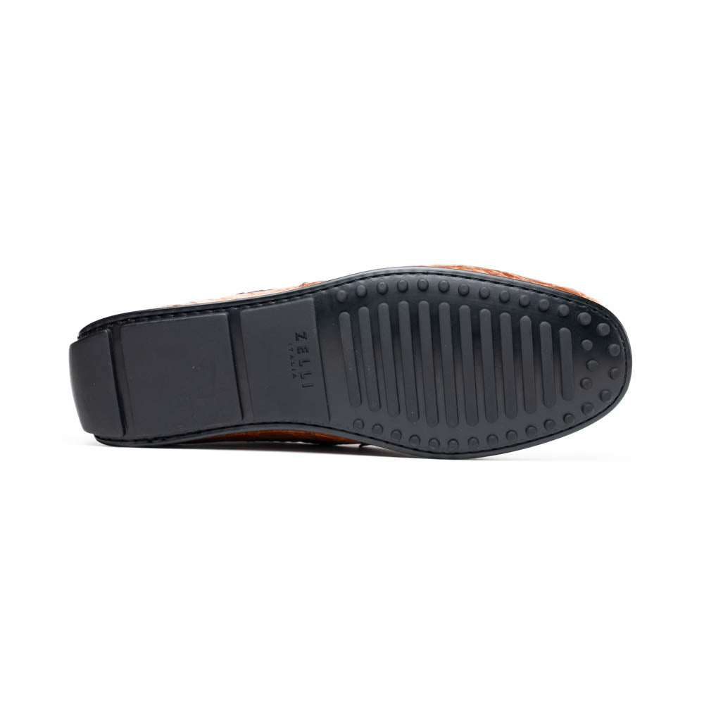 31-103-CGM MONZA Crocodile Driver, Cognac
