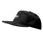Mountains Hat - Flat Bill - Black Camo - Laser Mesh