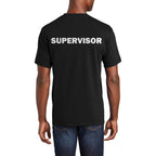 Supervisor Large Graphic Men's Premium Crew Neck Tee Shirt