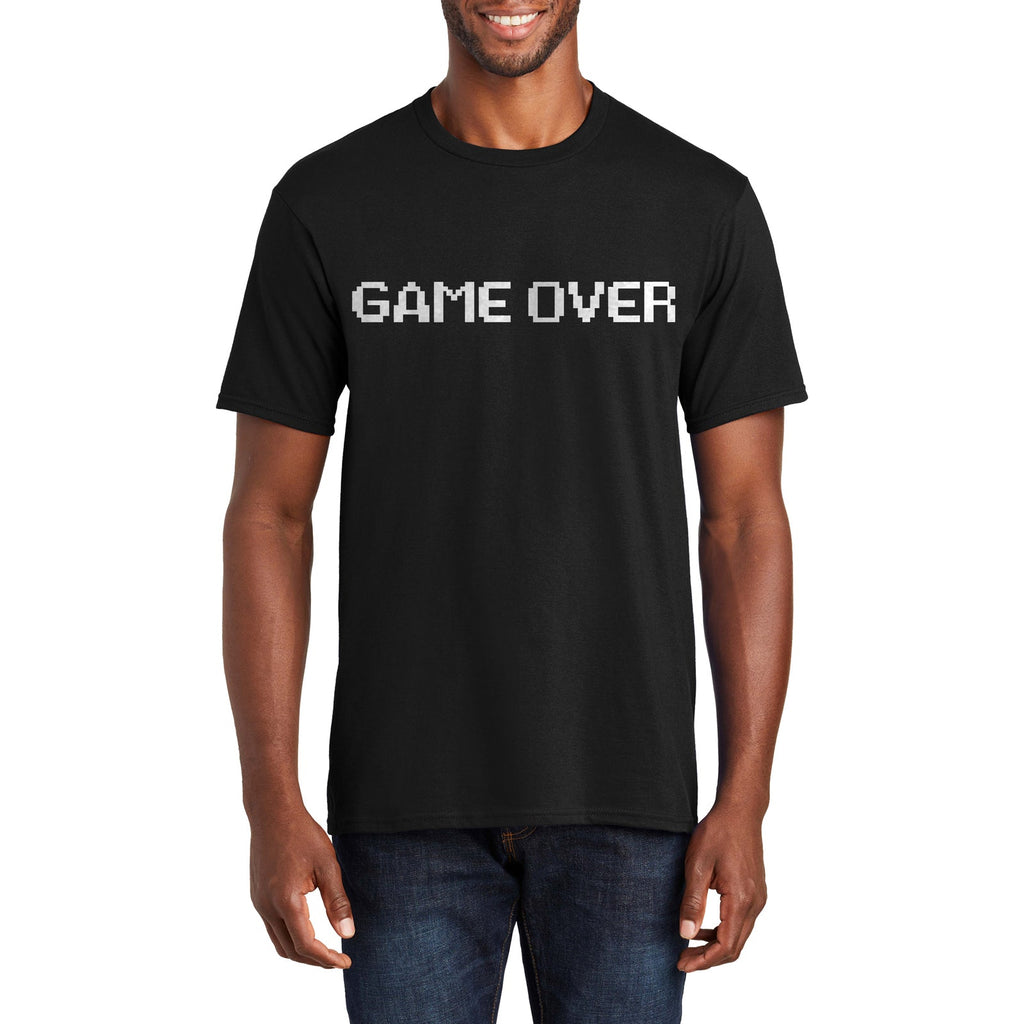 Game Over Ending Graphic Men's Premium Crew Neck Tee Shirt