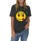 Stoned Face Graphic Design Vintage Crewneck Tee